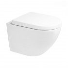 Oltens Hamnes Kort Stille miska WC wisząca PureRim z deską wolnoopadającą biały 42026000