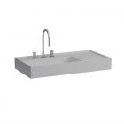 Laufen Kartell umywalka ścienna 90x46 cm lewa szary mat H8103387591581