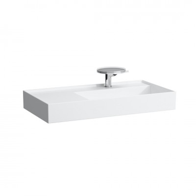 Laufen Kartell umywalka ścienna 90x46 cm prawa biały mat H8103397571111
