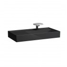 Laufen Kartell umywalka ścienna 90x46 cm prawa czarny połysk H8103390201111