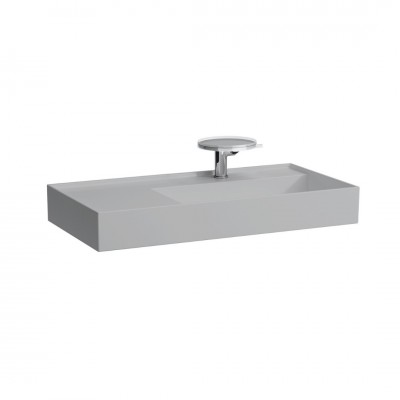 Laufen Kartell umywalka ścienna 90x46 cm prawa szary mat H8103397591111