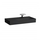 Laufen Kartell umywalka ścienna 90x46 cm prawa czarny mat H8103397161111