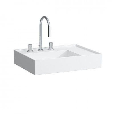 Laufen Kartell umywalka ścienna 60x46 cm lewa biały mat H8103347571581