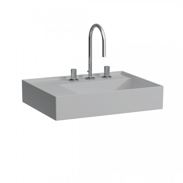 Laufen Kartell umywalka ścienna 60x46 cm prawa szary mat H8103357591581