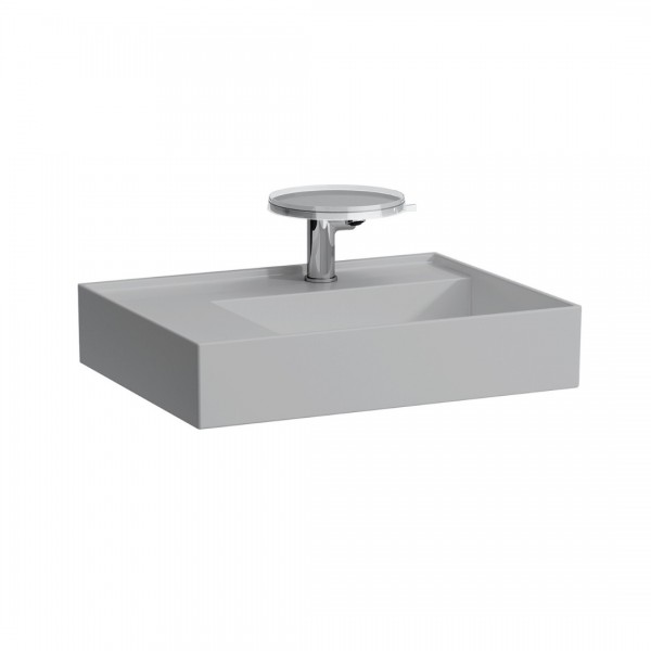 Laufen Kartell umywalka ścienna 60x46 cm prawa szary mat H8103357591111