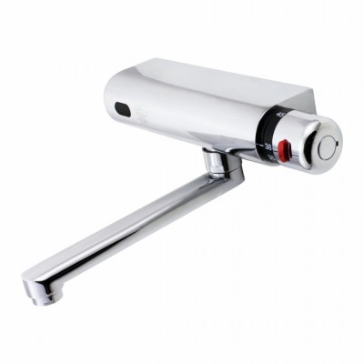 Makoinstal bateria elektroniczna umywalkowa ścienna z mieszaczem chrom 3109B