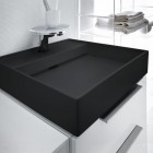 Laufen Kartell umywalka ścienna 46x46 cm czarny mat H8153317161581