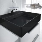 Laufen Kartell umywalka ścienna 46x46 cm czarny połysk H8153310201581