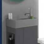 Laufen Kartell umywalka ścienna 46x28 cm prawa szary mat H8153347591111