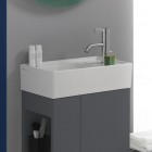 Laufen Kartell umywalka ścienna 46x28 cm prawa biały mat H8153347571111