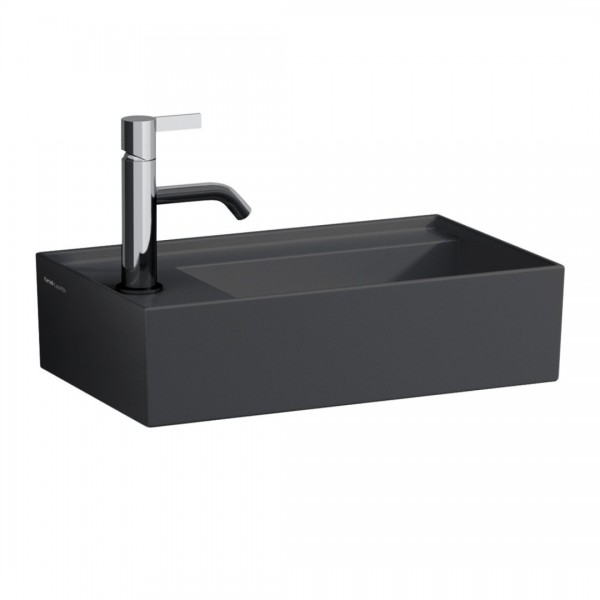 Laufen Kartell umywalka ścienna 46x28 cm lewa grafit mat H8153357581111