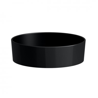 Laufen Kartell umywalka nablatowa okrągła 42 cm czarny połysk H8123310201121