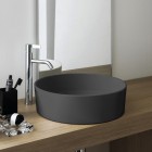 Laufen Kartell umywalka nablatowa okrągła 42 cm grafit mat H8123317581121