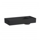 Laufen Kartell umywalka nablatowa 75x35 cm czarny mat H8123327161111
