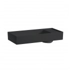 Laufen Kartell umywalka nablatowa 75x35 cm czarny mat H8123327161121