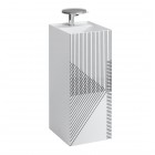 Laufen Kartell umywalka wolnostojąca 37,5x43,5 cm biała wzór szare linie H811331D011111