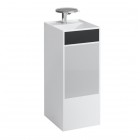 Laufen Kartell umywalka wolnostojąca 37,5x43,5 cm biała wzór szare i czarne motywy H811331D031111