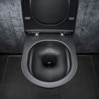 Laufen Kartell miska WC wisząca krótka Rimless czarny mat H8203337160001