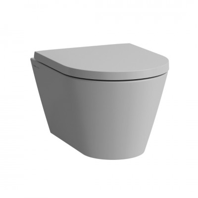 Laufen Kartell miska WC wisząca krótka Rimless szary mat H8203337590001