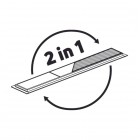 Deante Deante odpływ liniowy odwracalny 80 cm czarny mat KOS_N08D