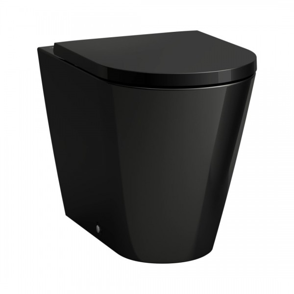 Laufen Kartell miska WC stojąca Rimless czarny połysk H8233370200001
