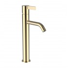 Laufen Kartell bateria umywalkowa stojąca wysoka złoty połysk H3113380011201