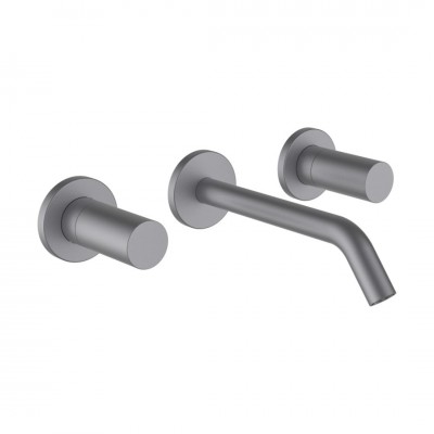 Laufen Kartell bateria umywalkowa podtynkowa wylewka 17,5 cm stal nierdzewna szczotkowana H3123360901201