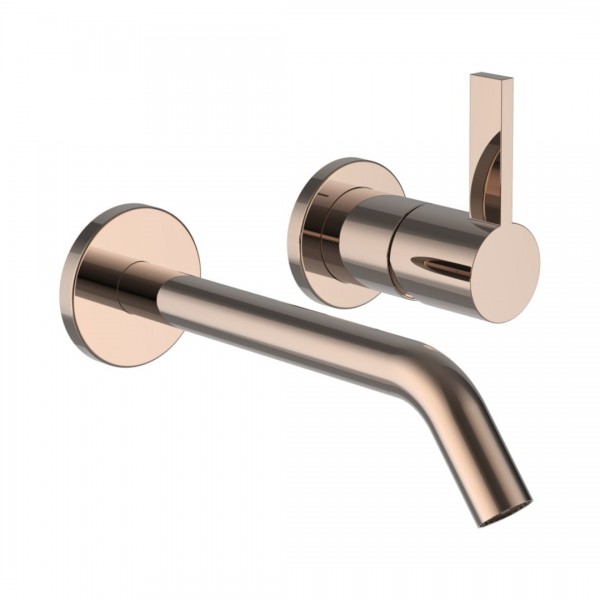 Laufen Kartell bateria umywalkowa podtynkowa wylewka 17,5 cm złoto różowe H3113360821201