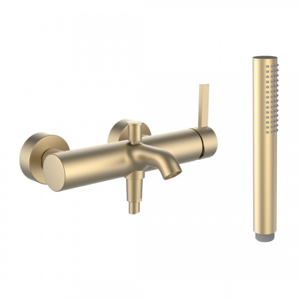 Laufen Kartell bateria wannowa ścienna złoty szczotkowany H3213370831411