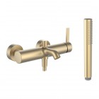 Laufen Kartell bateria wannowa ścienna złoty szczotkowany H3213370831411