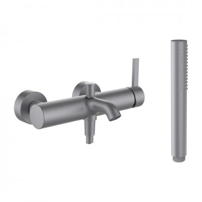 Laufen Kartell bateria wannowa ścienna stal nierdzewna szczotkowana H3213370901411