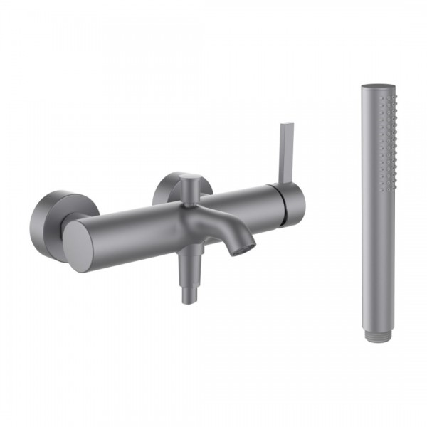 Laufen Kartell bateria wannowa ścienna stal nierdzewna szczotkowana H3213370901411