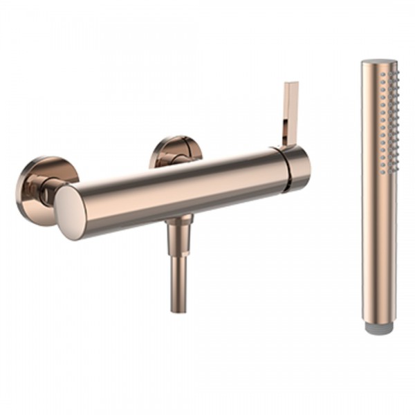 Laufen Kartell bateria prysznicowa ścienna złoto różowe H3313370821411