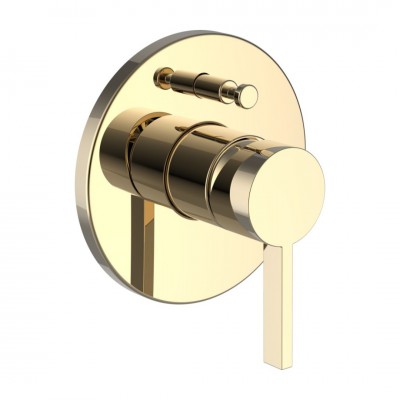 Laufen Kartell bateria wannowo-prysznicowa podtynkowa złoty połysk H3213360010001