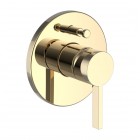 Laufen Kartell bateria wannowo-prysznicowa podtynkowa złoty połysk H3213360010001