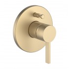 Laufen Kartell bateria wannowo-prysznicowa podtynkowa złoty szczotkowany H3213360830001