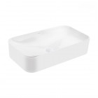 Oltens Hadsel umywalka 61x35 cm nablatowa prostokątna biała 40326000