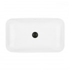 Oltens Hadsel umywalka 61x35 cm nablatowa prostokątna biała 40326000