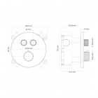 Oltens Onega bateria wannowo-prysznicowa podtynkowa termostatyczna chrom 34601100
