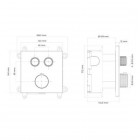 Oltens Onega bateria wannowo-prysznicowa podtynkowa termostatyczna chrom 34602100