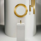 Laufen Kartell lustro okrągłe 78 cm złote H3863310870001