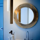 Laufen Kartell lustro okrągłe 78 cm złote H3863310870001