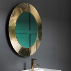 Laufen Kartell lustro okrągłe 78 cm złote H3863310870001