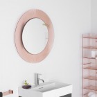 Laufen Kartell lustro okrągłe 78 cm różowe H3863310930001