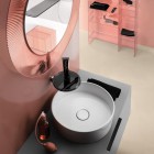 Laufen Kartell lustro okrągłe 78 cm różowe H3863310930001