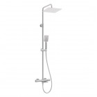 Deante zestaw wannowy termostatyczny ścienny stal szczotkowana NAC_F1HT