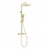 Deante zestaw prysznicowy ścienny termostatyczny złoto szczotkowane NAC_R4HT