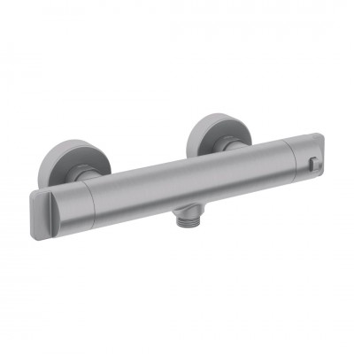 Deante bateria prysznicowa termostatyczna ścienna stal szczotkowana BCH_F4BT