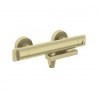 Deante bateria wannowa termostatyczna ścienna złoto szczotkowane BCH_R1BT