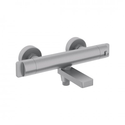 Deante bateria wannowa termostatyczna ścienna stal szczotkowana BCH_F1BT